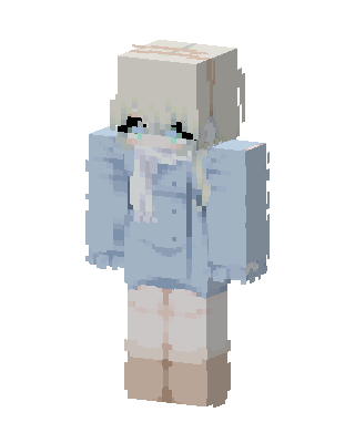 Frosty Scarf Girl skin, 3D preview