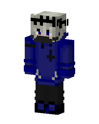 Blue Cross Hoodie skin, 3D preview