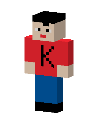 Red K Shirt skin, 3D preview