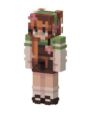 Brown Player Girl Minecraft cute skin