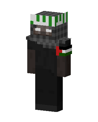 Black Holiday Boy skin, 3D preview