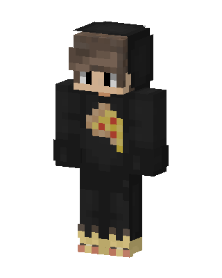 Pizza Hoodie Boy skin, 3D preview