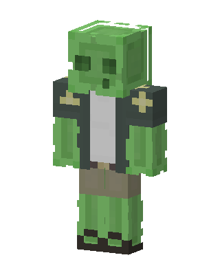 Slime Priest skin, 3D preview