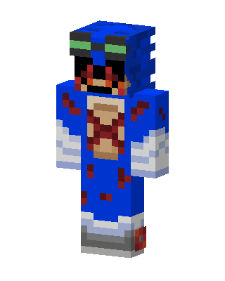Blue Hero Boy skin, 3D preview