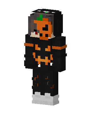 Pumpkin Hoodie Minecraft Halloween skin