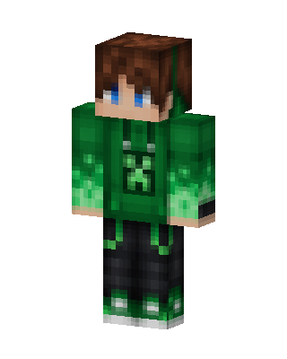 Creeper Hoodie Boy Minecraft skin