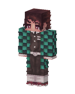 Tanjiro Kamado skin, 3D preview