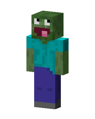 Green Villain Boy skin, 3D preview