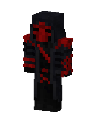 Crimson Hooded Villain Minecraft skin