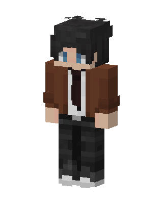 Brown Suit Boy skin, 3D preview