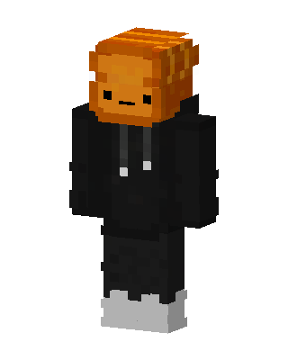 Pumpkin Hoodie skin, 3D preview