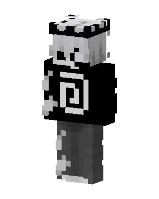 Gray Skeleton Minecraft skin