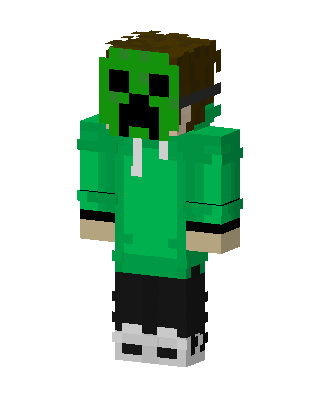 Green Creeper Boy Minecraft creeper skin