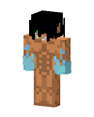 Brown Hero Boy skin, 3D preview