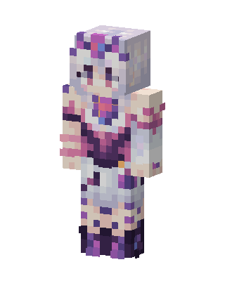 Lavender Maid skin, 3D preview
