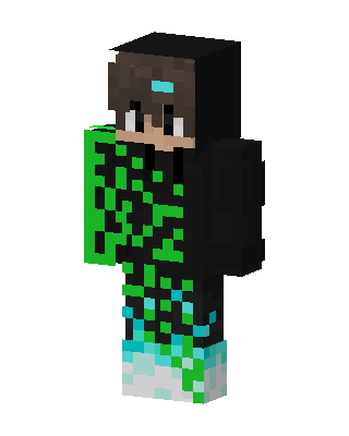 Black Ninja Boy skin, 3D preview