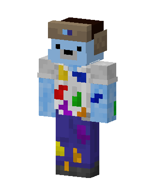 Paint Splatter Bear Minecraft skin