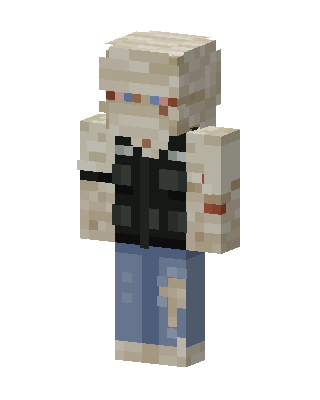 Bandaged Survivor skin, 3D preview