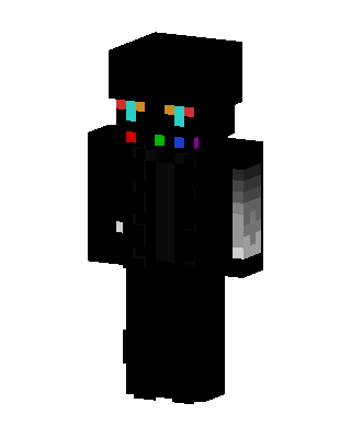 Black Villain Boy skin, 3D preview