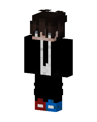 Hoodie Boy skin, 3D preview