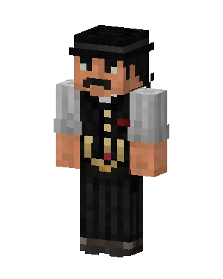 Gentleman Bartender skin, 3D preview