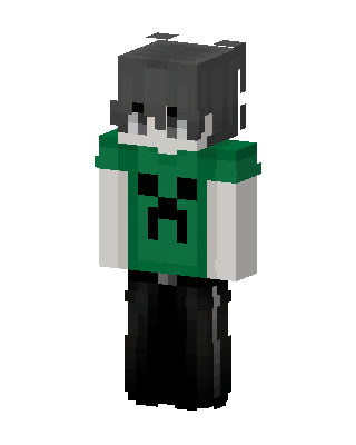 Green Creeper Boy Minecraft creeper skin