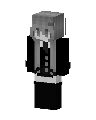 Monochrome Schoolgirl skin, 3D preview