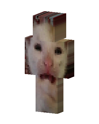 Screaming Cat skin, 3D preview