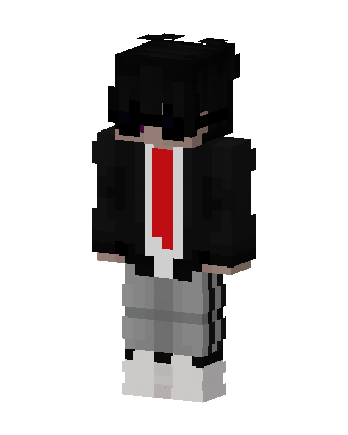 Black Student Boy skin, 3D preview