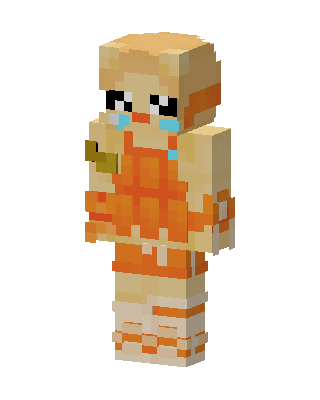 Orange Tears skin, 3D preview
