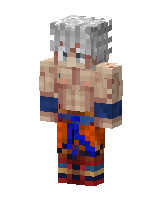 Ultra Instinct Goku skin, 3D preview