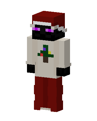 Christmas Enderman skin, 3D preview