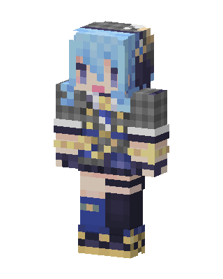 Hoshimachi Suisei skin, 3D preview