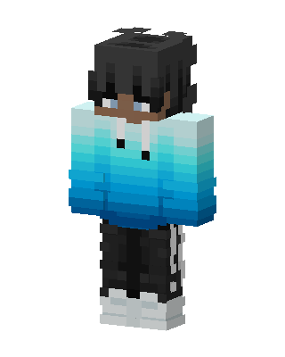 Blue Player Boy skin, 3D preview