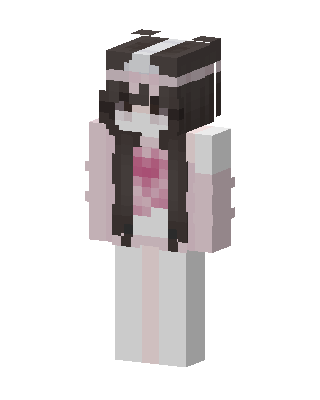 Pink Heart Girl skin, 3D preview