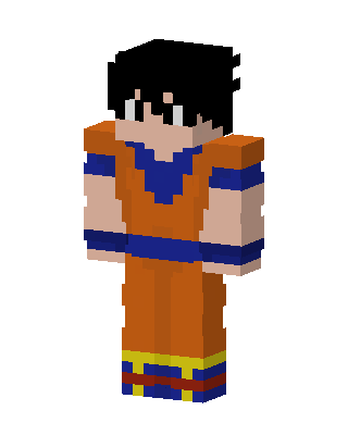 Goku skin, 3D preview