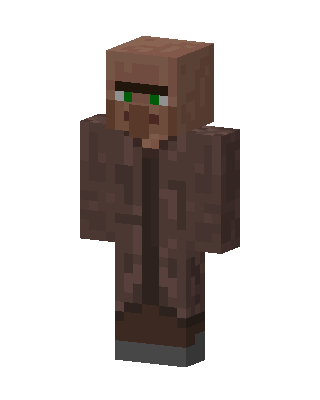 Villager skin, 3D preview