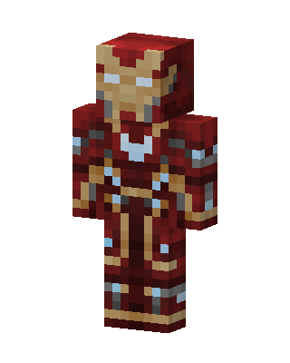 Iron Man skin, 3D preview
