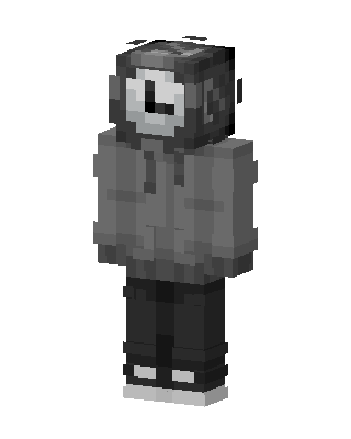 Grayscale Cyclops skin, 3D preview