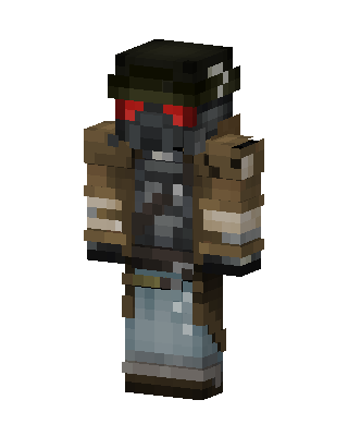 Gray Masked Villain Boy Minecraft skin