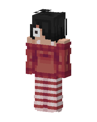 Red Player Girl Minecraft red skin