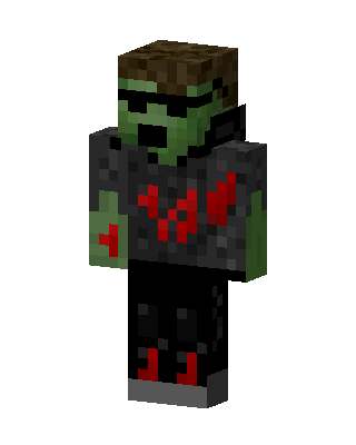 Green Villain Boy skin, 3D preview