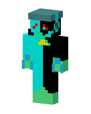 Split Cyan Reaper skin, 3D preview