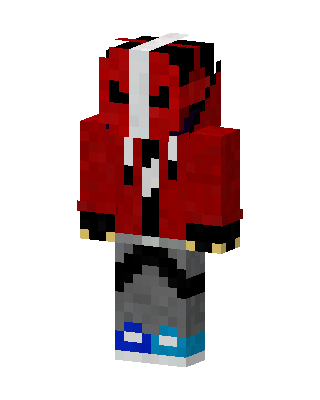 Red Athlete Boy skin, 3D preview