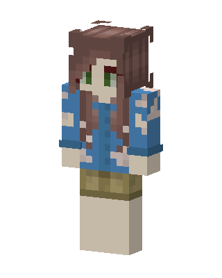 Denim Jacket Girl skin, 3D preview