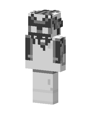 Monochrome Hoodie skin, 3D preview