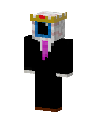 Royal Suit Cube skin, 3D preview