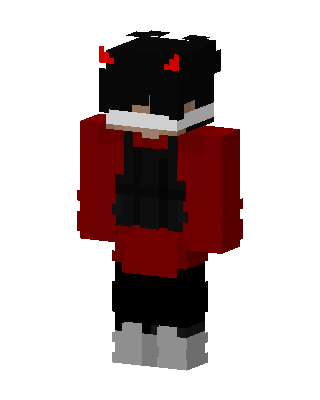 Red Devil Hoodie Minecraft skin