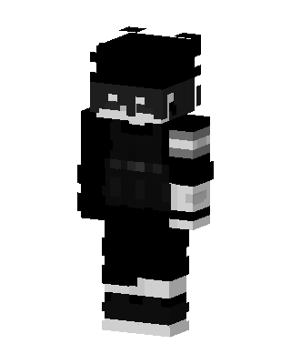 Monochrome Tactical skin, 3D preview