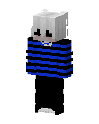 Blue Player Boy skin, 3D preview
